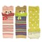 Wrapables Colorful Baby Leg Warmers Set of 3, Stylish Bears and Dots